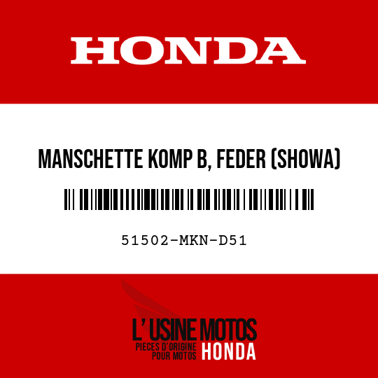 image de 51502-MKN-D51 MANSCHETTE KOMP B, FEDER (SHOWA)