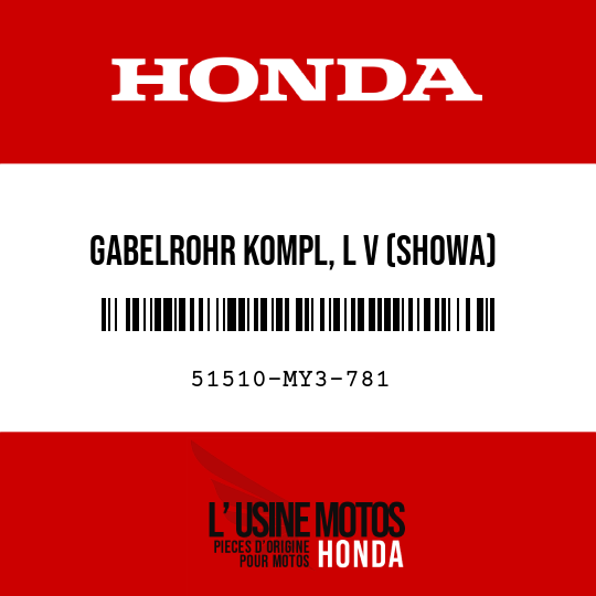 image de 51510-MY3-781 GABELROHR KOMPL, L V (SHOWA)