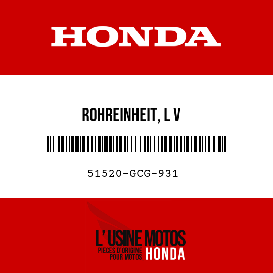 image de 51520-GCG-931 ROHREINHEIT, L V