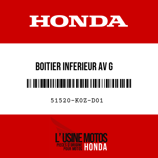 image de 51520-K0Z-D01 BOITIER INFERIEUR AV G