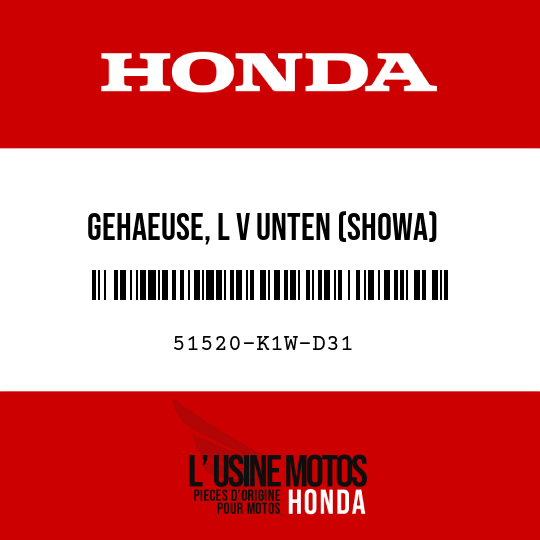 image de 51520-K1W-D31 GEHAEUSE, L V UNTEN (SHOWA)