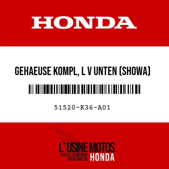 image de 51520-K36-A01 GEHAEUSE KOMPL, L V UNTEN (SHOWA)