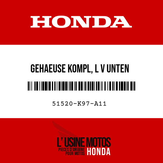 image de 51520-K97-A11 GEHAEUSE KOMPL, L V UNTEN