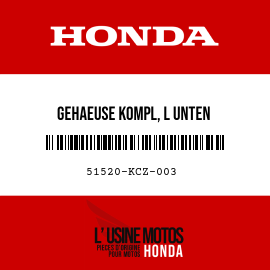 image de 51520-KCZ-003 GEHAEUSE KOMPL, L UNTEN