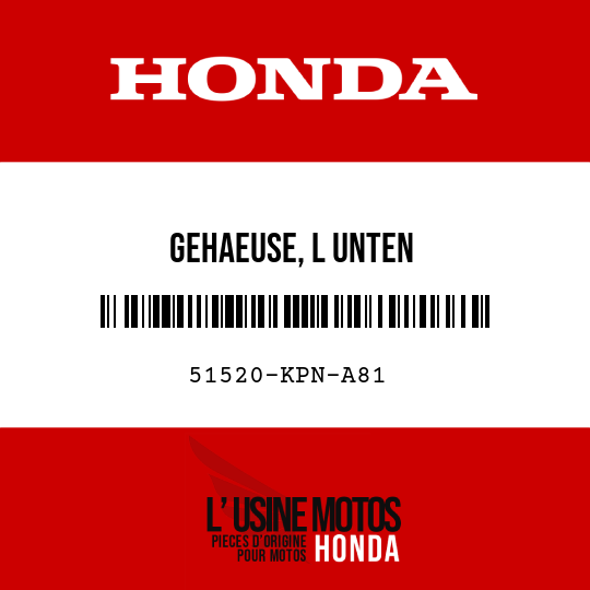 image de 51520-KPN-A81 GEHAEUSE, L UNTEN