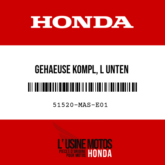 image de 51520-MAS-E01 GEHAEUSE KOMPL, L UNTEN
