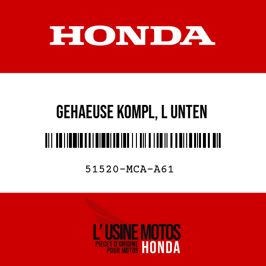 image de 51520-MCA-A61 GEHAEUSE KOMPL, L UNTEN