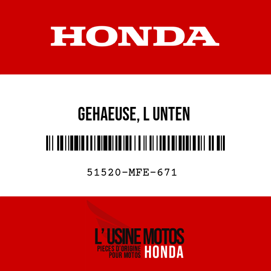 image de 51520-MFE-671 GEHAEUSE, L UNTEN