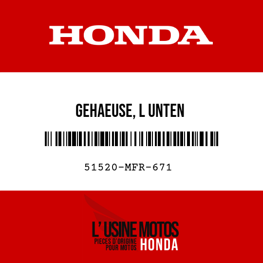 image de 51520-MFR-671 GEHAEUSE, L UNTEN