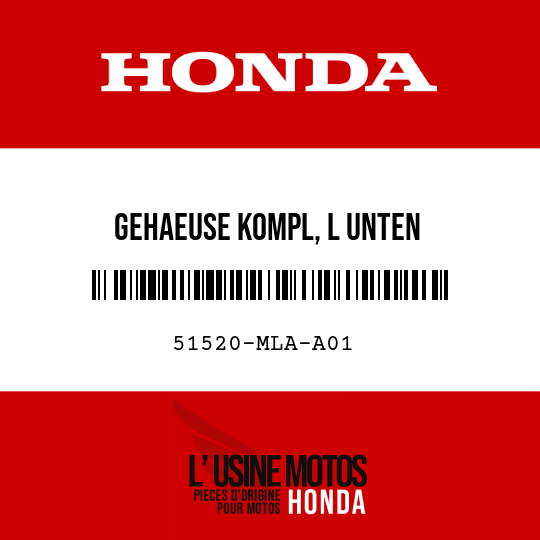 image de 51520-MLA-A01 GEHAEUSE KOMPL, L UNTEN