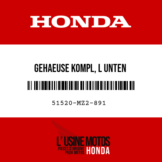 image de 51520-MZ2-891 GEHAEUSE KOMPL, L UNTEN