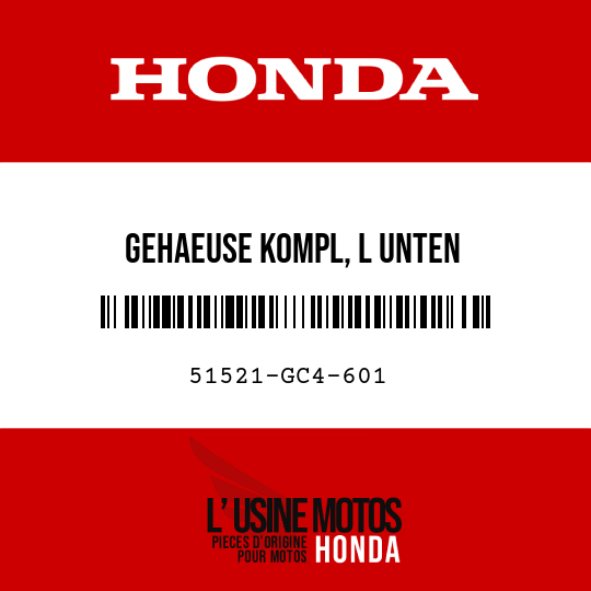 image de 51521-GC4-601 GEHAEUSE KOMPL, L UNTEN