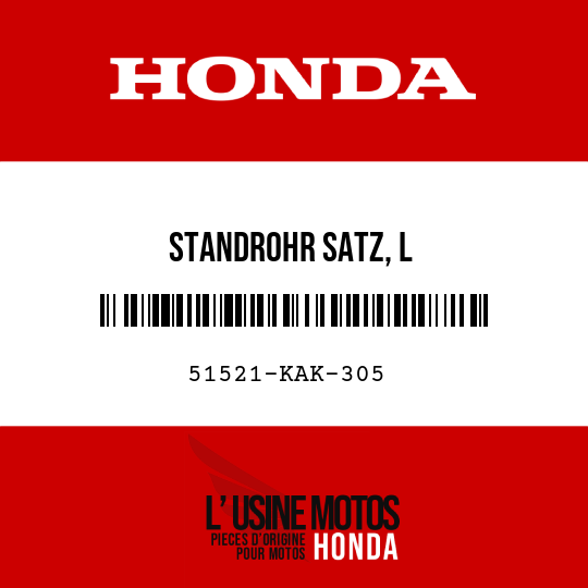 image de 51521-KAK-305 STANDROHR SATZ, L