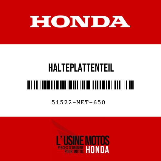 image de 51522-MET-650 HALTEPLATTENTEIL