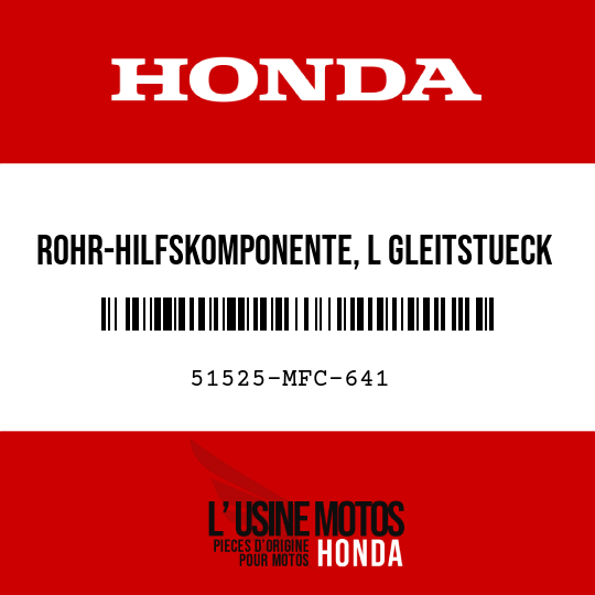 image de 51525-MFC-641 ROHR-HILFSKOMPONENTE, L GLEITSTUECK