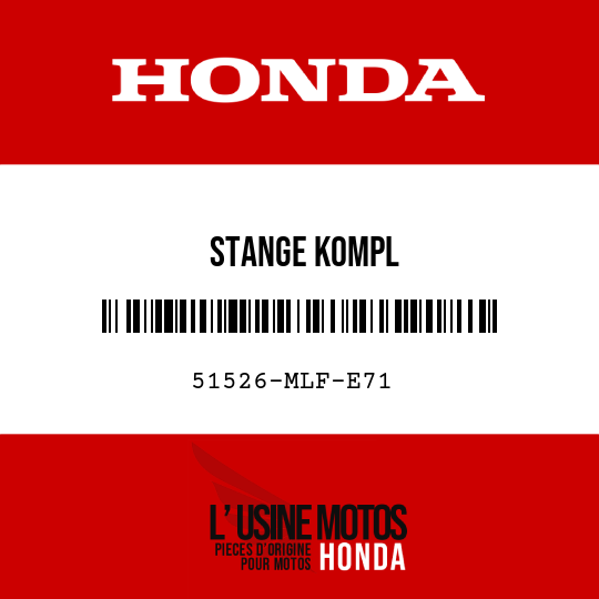 image de 51526-MLF-E71 STANGE KOMPL