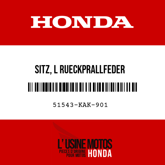 image de 51543-KAK-901 SITZ, L RUECKPRALLFEDER