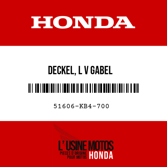 image de 51606-KB4-700 DECKEL, L V GABEL