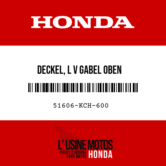 image de 51606-KCH-600 DECKEL, L V GABEL OBEN