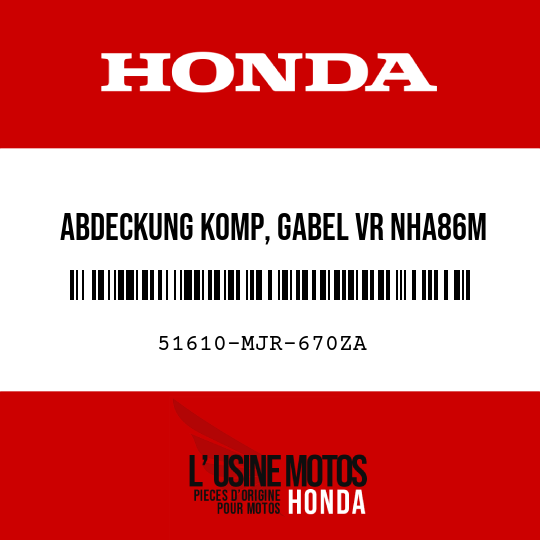 image de 51610-MJR-670ZA ABDECKUNG KOMP, GABEL VR NHA86M