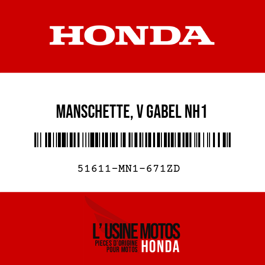 image de 51611-MN1-671ZD MANSCHETTE, V GABEL NH1 