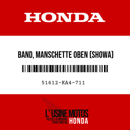 image de 51612-KA4-711 BAND, MANSCHETTE OBEN (SHOWA)