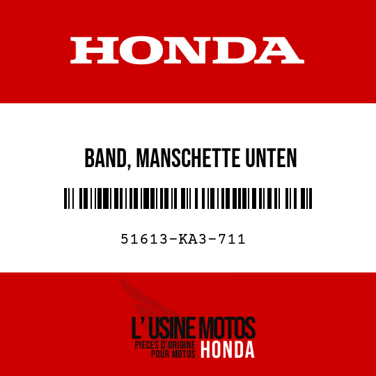 image de 51613-KA3-711 BAND, MANSCHETTE UNTEN