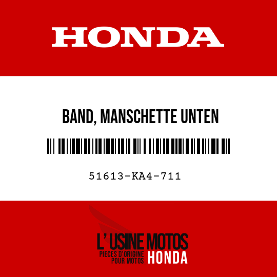 image de 51613-KA4-711 BAND, MANSCHETTE UNTEN