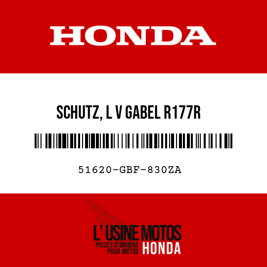 image de 51620-GBF-830ZA SCHUTZ, L V GABEL R177R 