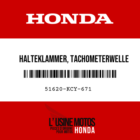 image de 51620-KCY-671 HALTEKLAMMER, TACHOMETERWELLE