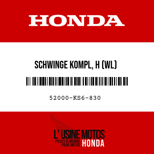 image de 52000-KS6-830 SCHWINGE KOMPL, H (WL)