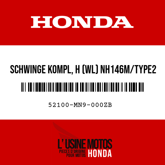 image de 52100-MN9-000ZB SCHWINGE KOMPL, H (WL) NH146M/TYPE2 