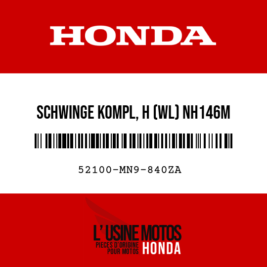 image de 52100-MN9-840ZA SCHWINGE KOMPL, H (WL) NH146M 