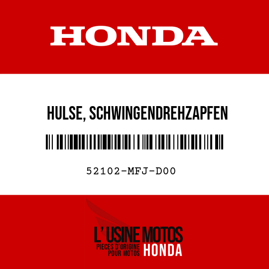 image de 52102-MFJ-D00 HULSE, SCHWINGENDREHZAPFEN