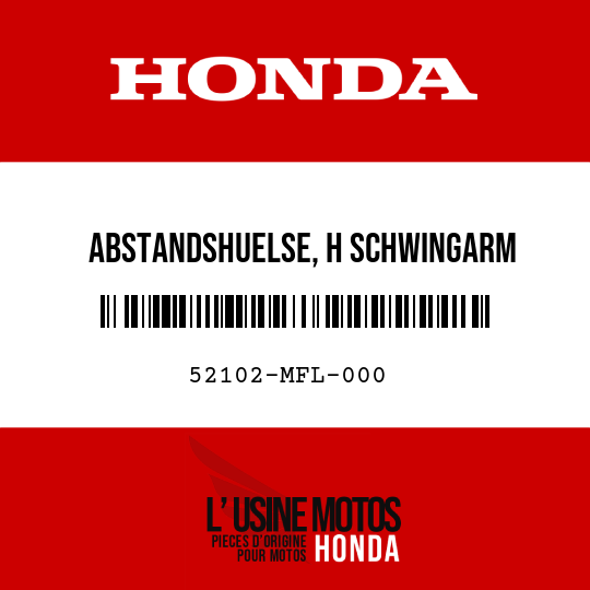 image de 52102-MFL-000 ABSTANDSHUELSE, H SCHWINGARM