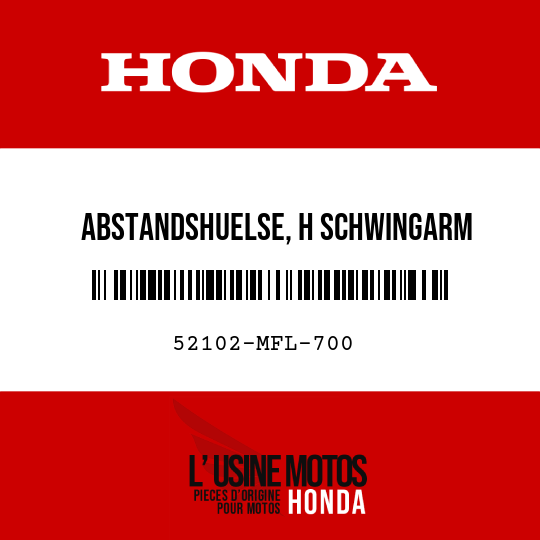 image de 52102-MFL-700 ABSTANDSHUELSE, H SCHWINGARM