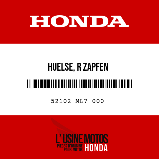 image de 52102-ML7-000 HUELSE, R ZAPFEN