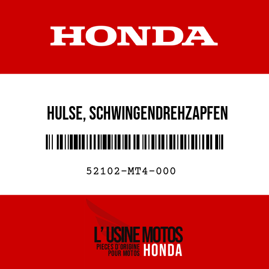 image de 52102-MT4-000 HULSE, SCHWINGENDREHZAPFEN