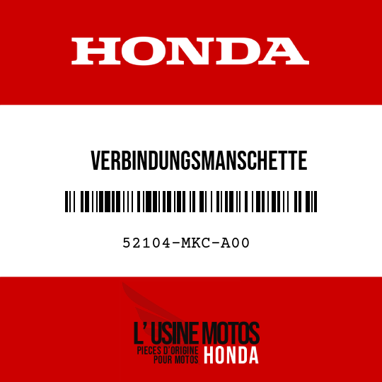 image de 52104-MKC-A00 VERBINDUNGSMANSCHETTE