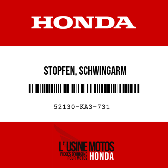 image de 52130-KA3-731 STOPFEN, SCHWINGARM