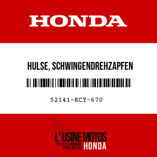 image de 52141-KCY-670 HULSE, SCHWINGENDREHZAPFEN