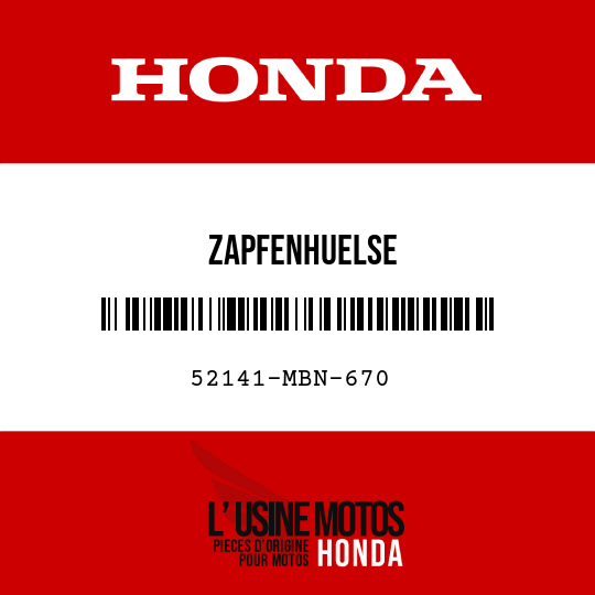 image de 52141-MBN-670 ZAPFENHUELSE
