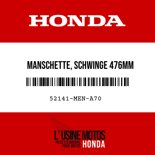 image de 52141-MEN-A70 MANSCHETTE, SCHWINGE 476MM