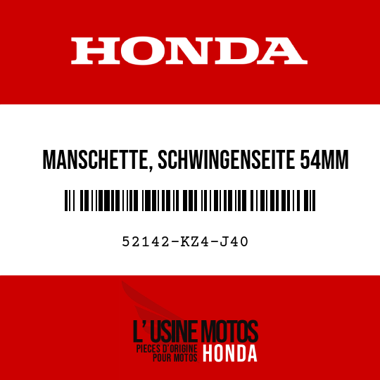 image de 52142-KZ4-J40 MANSCHETTE, SCHWINGENSEITE 54MM