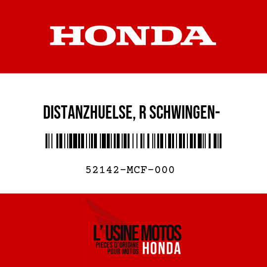 image de 52142-MCF-000 DISTANZHUELSE, R SCHWINGEN- DREHZAPFEN