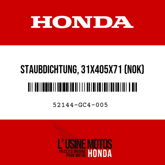 image de 52144-GC4-005 STAUBDICHTUNG, 31X405X71 (NOK)