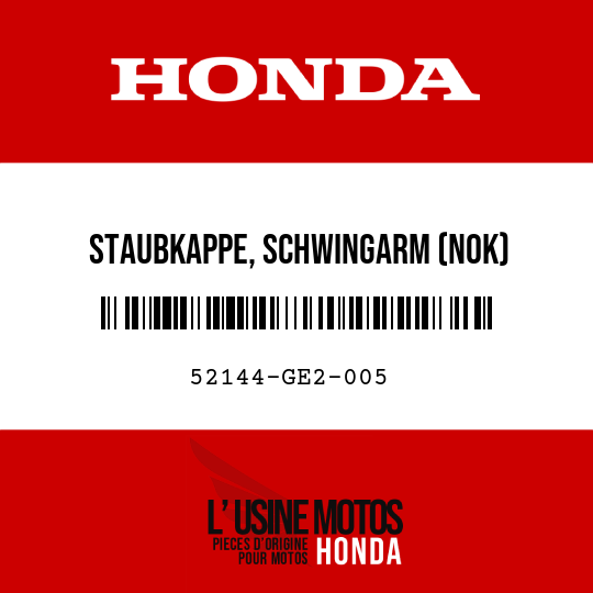 image de 52144-GE2-005 STAUBKAPPE, SCHWINGARM (NOK)