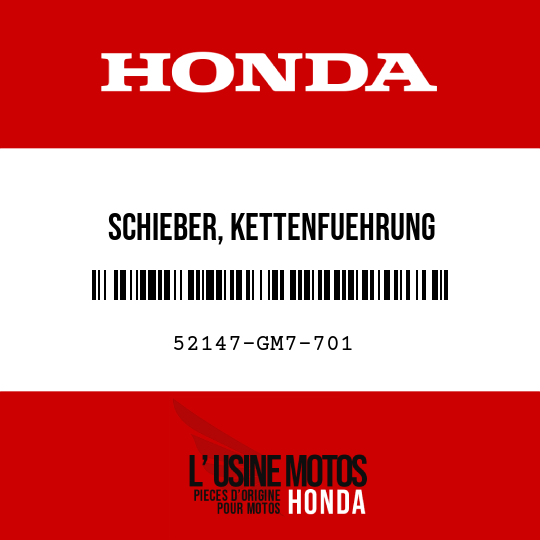 image de 52147-GM7-701 SCHIEBER, KETTENFUEHRUNG