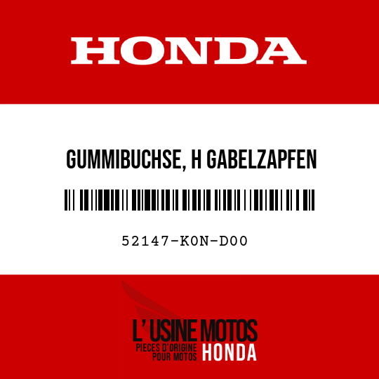 image de 52147-K0N-D00 GUMMIBUCHSE, H GABELZAPFEN