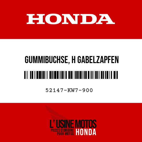 image de 52147-KW7-900 GUMMIBUCHSE, H GABELZAPFEN
